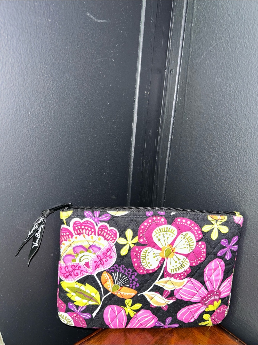 Y2K Vera Bradley in PIROUETTE PINK Large Coin COSMETIC CASE